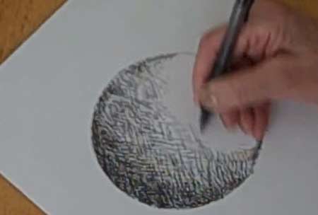 Pen and Ink Shading - A Circle To A Sphere