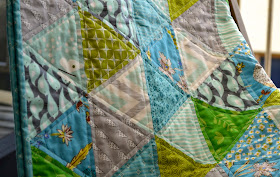 sixty degree triangle baby quilt