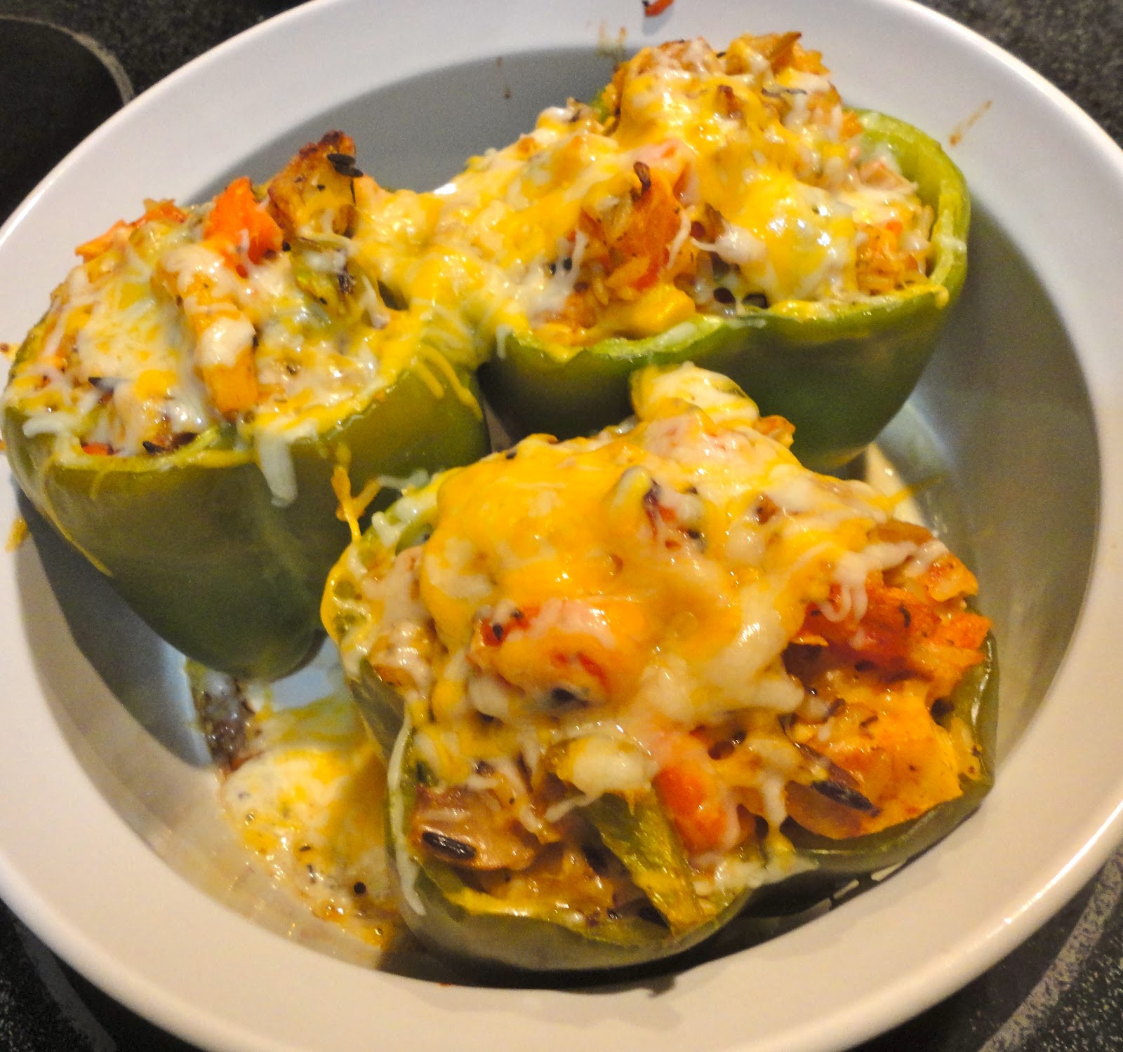 Chicken Stuffed Green Peppers