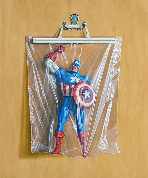 16-Steve-Rogers-Captain-America-Simon-Monk-Bagged-Superheroes-in-Painting-www-designstack-co