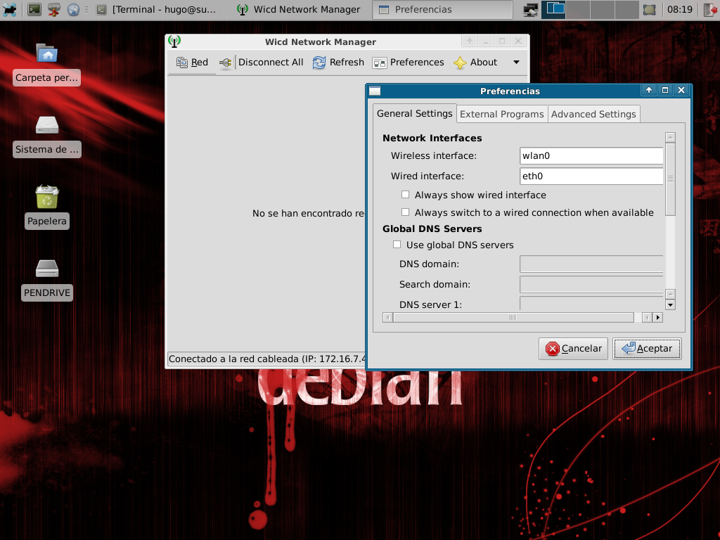 Cambiar el nombre de la interfaz de red en linux Tecnoinfotronica