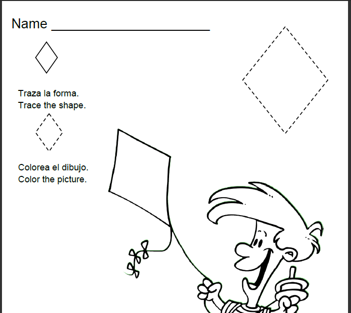 preschool shapes in spanish worksheet preschool shapes in spanish worksheet