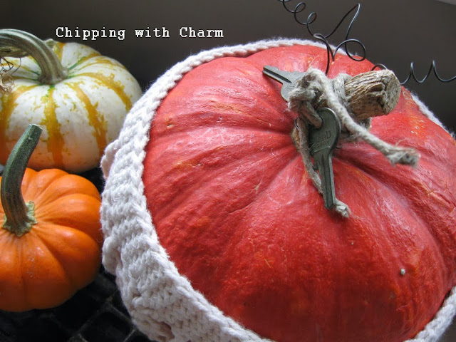 Baby Hat turned "Sweater Pumpkin" by Chipping with Charm