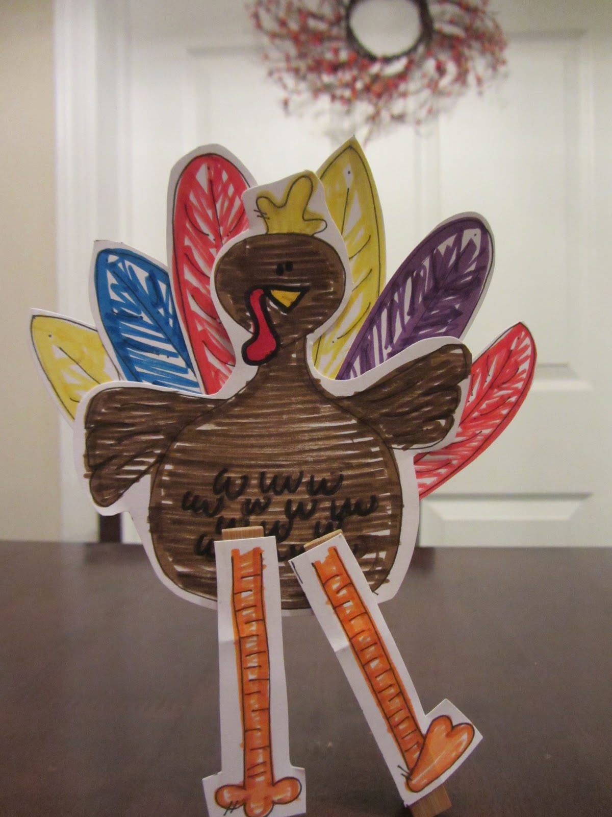 Spring Time Treats Clothespin Turkey