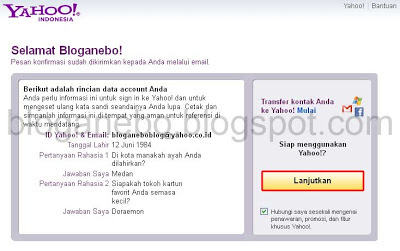 Langkah Ketiga Membuat Email Baru di Yahoo Langkah Ketiga Membuat Email Baru di Yahoo