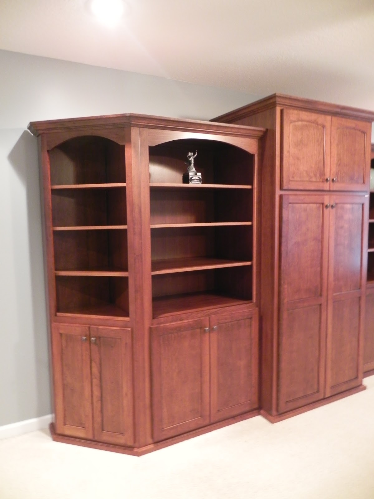 Flat panel kitchen cabinets Kitchen CabiAlder Wood Stains