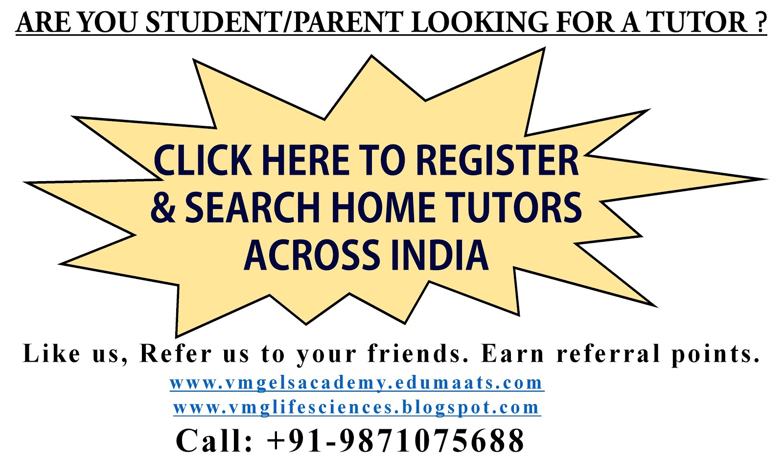 SEARCH FOR TUTORS IN YOUR AREA