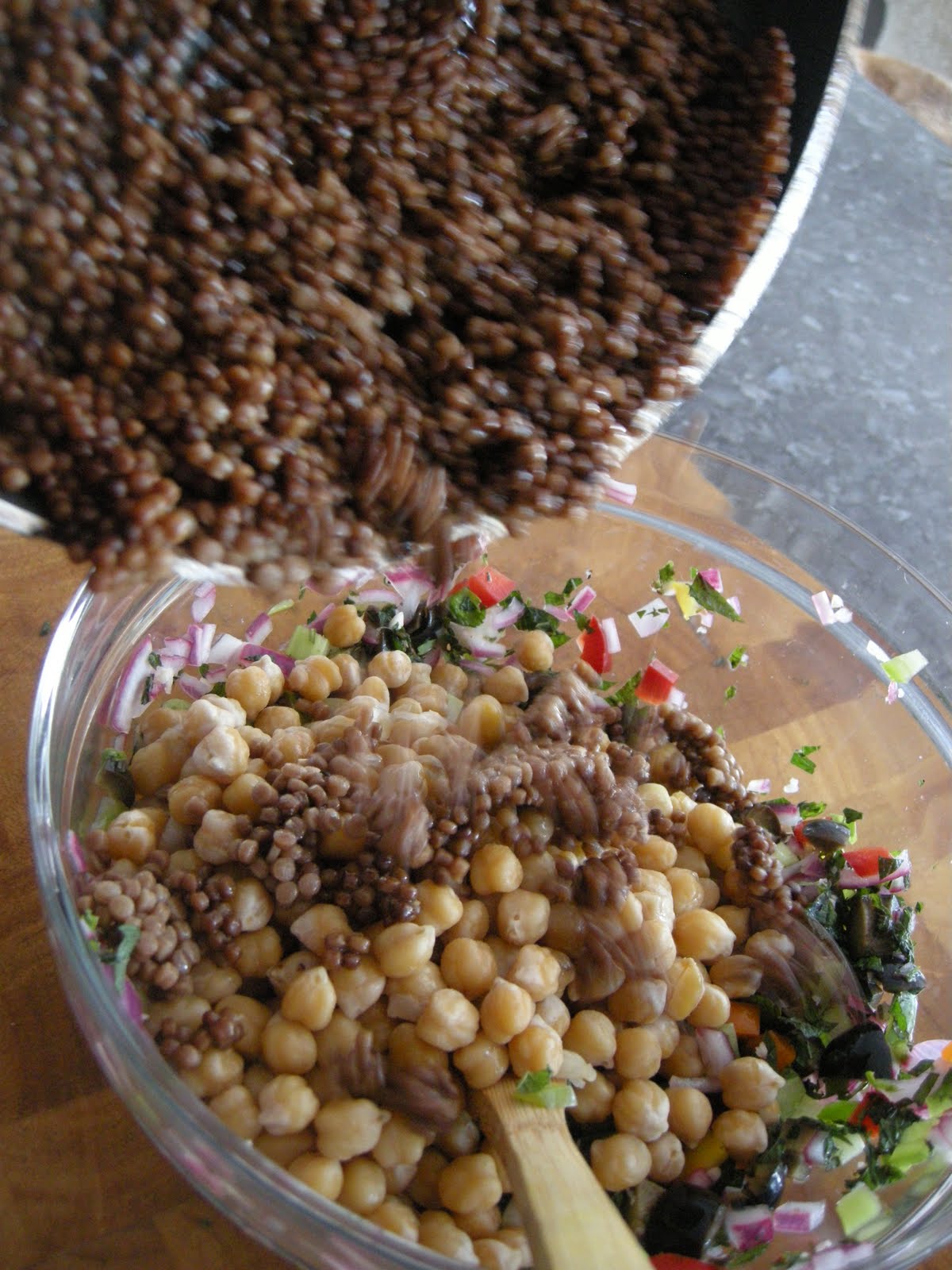 Kitchens Are Monkey Business Couscous And Garbanzo Bean Salad With