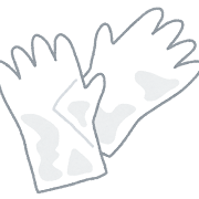 使い捨て手袋のイラスト