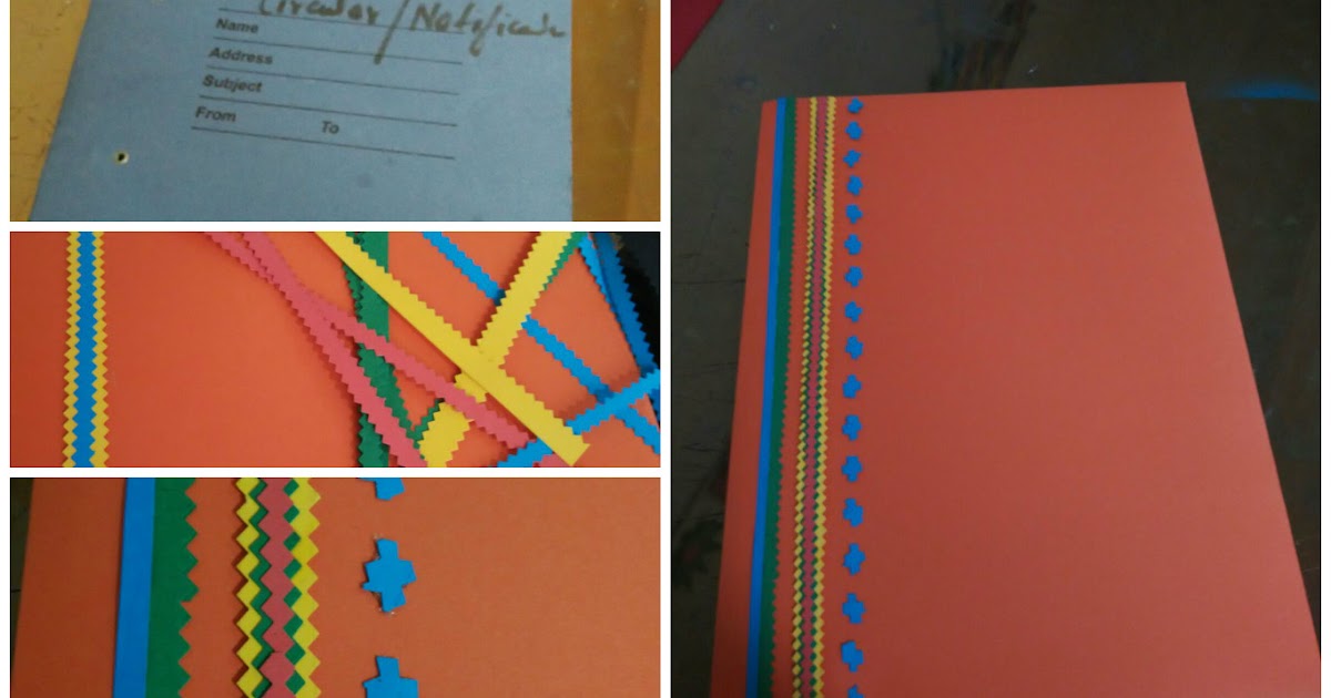 Art ,Craft ideas and bulletin boards for elementary schools Folder cover designs