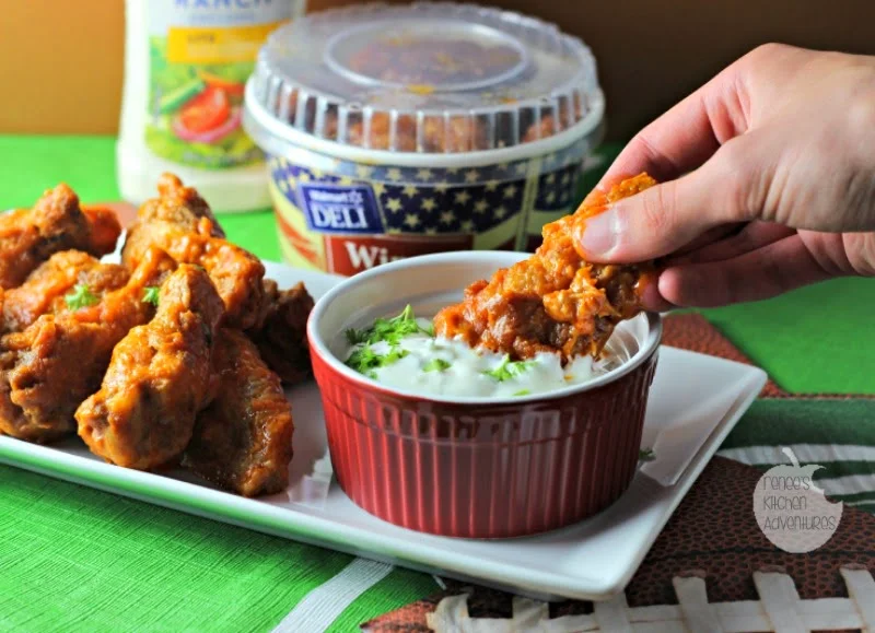 Ad: Cool Cucumber Ranch Dip and Deli Wings: dogs love football too! #GameTimeHero #CollectiveBias #ad