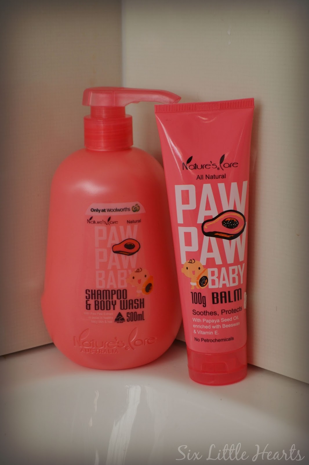 healthy care all natural paw paw baby shampoo wash 500ml