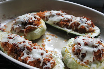 Sausage-and-quinoa-stuffed squash