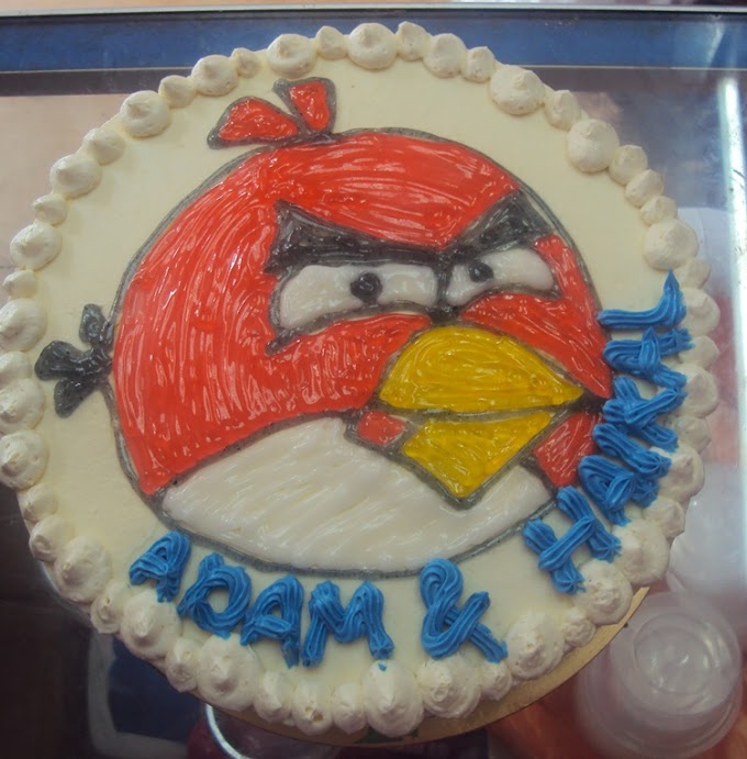 Russian Black and white, red velvet angry bird theme