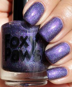 Foxy Paws Starring Role purple holographic nail polish