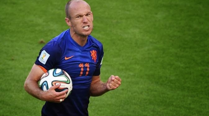 Arjen Robben Pesepakbola Tercepat di Dunia