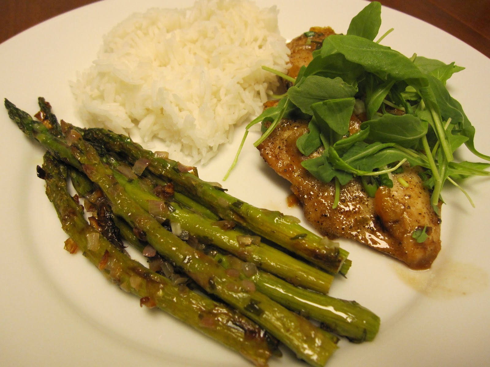 The Doherty Dish Roasted Asparagus {with Shallots, Tarragon, and Lemon}