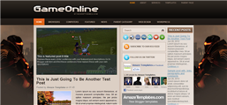 Game Online Blogger Template