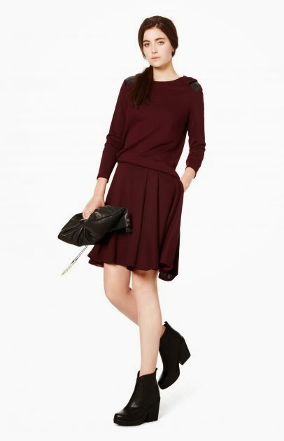 Tendencia color granate total look granate de u de adolfo dominguez