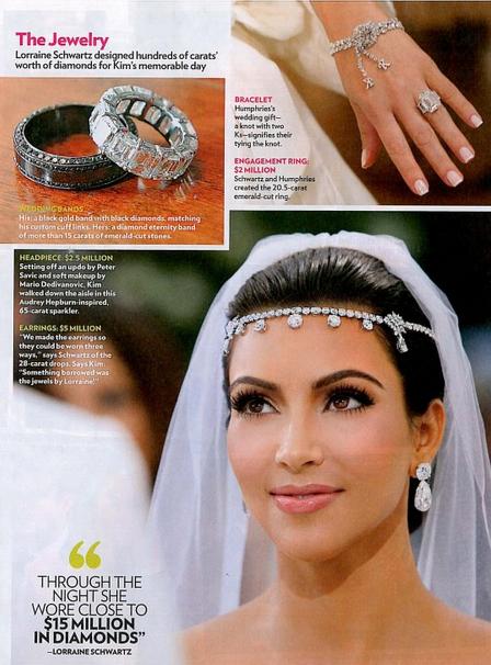 As alianças de jóias de Kim Kardashian no seu casamento As alianças de jóias de Kim Kardashian no seu casamento