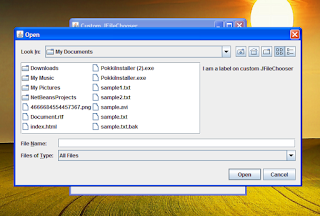 Adding Custom Components to JFileChooser