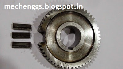 Gear teeth removed from gear. Gear teeth removed from gear.