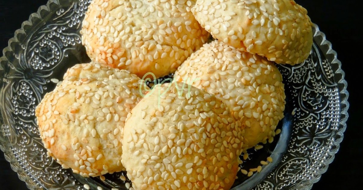 Priya's Versatile Recipes Lebanese Eggless Sesame Cookies Lebanese Cuisine