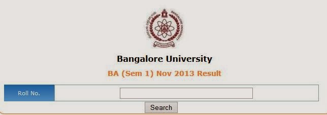  Bangalore University BA Sem 1 Nov 2013 Result