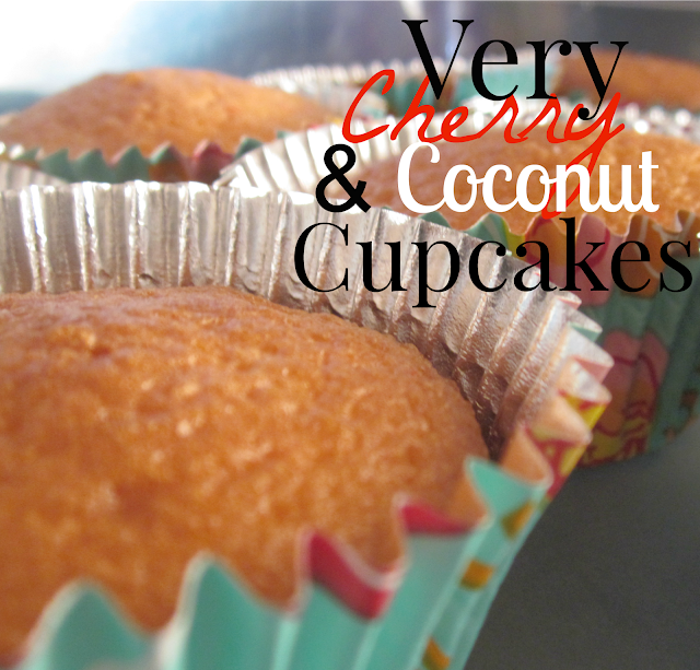 very cherry and coconut cupcakes