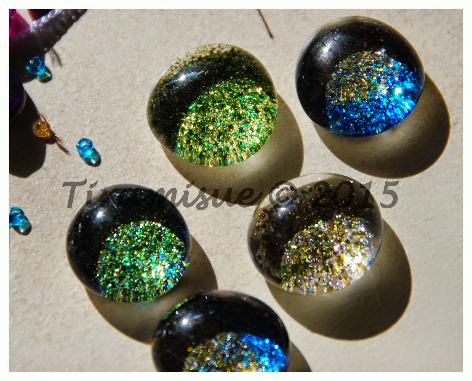 TiramiSue FABRIC BEADS AND GLITTER STICKS