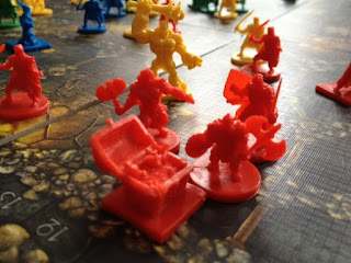 figures from Cave Troll board game