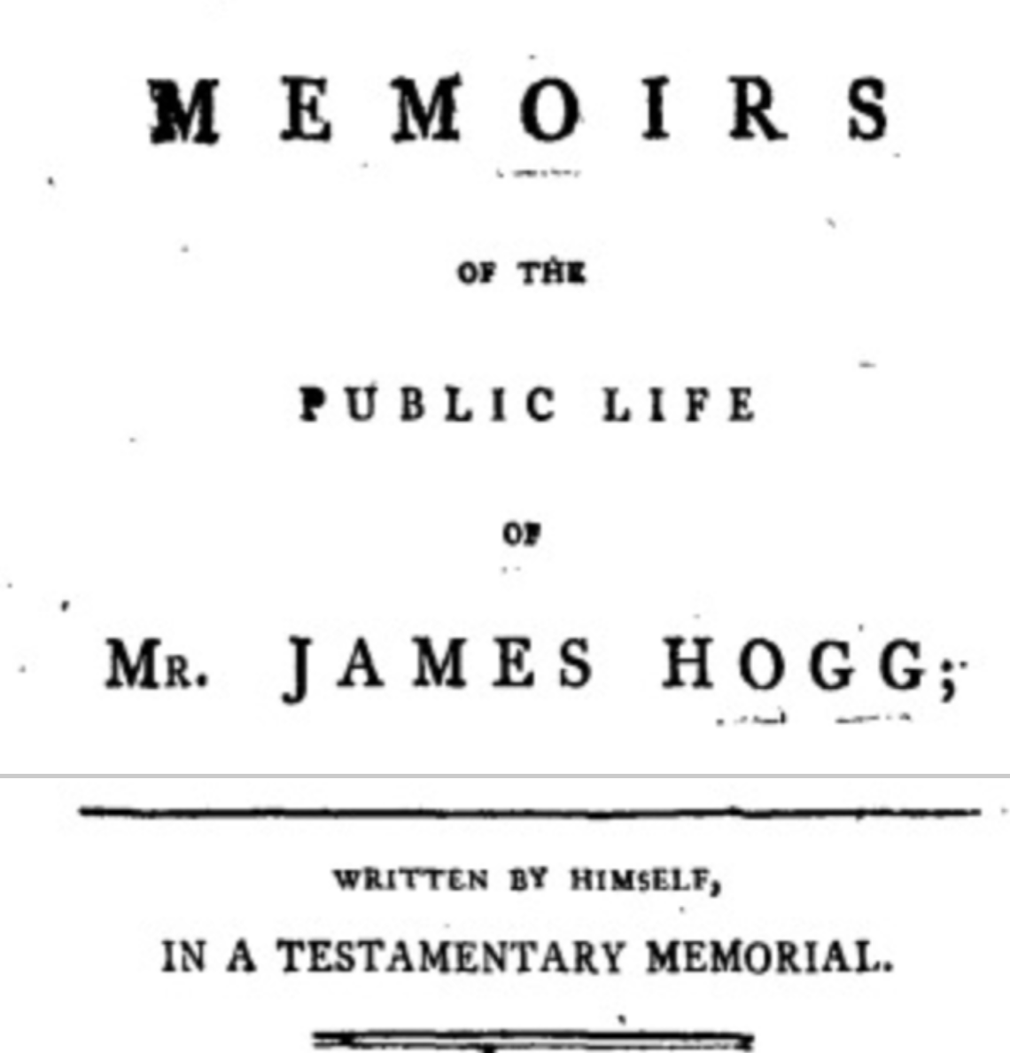 The James Hogg Blog 2015