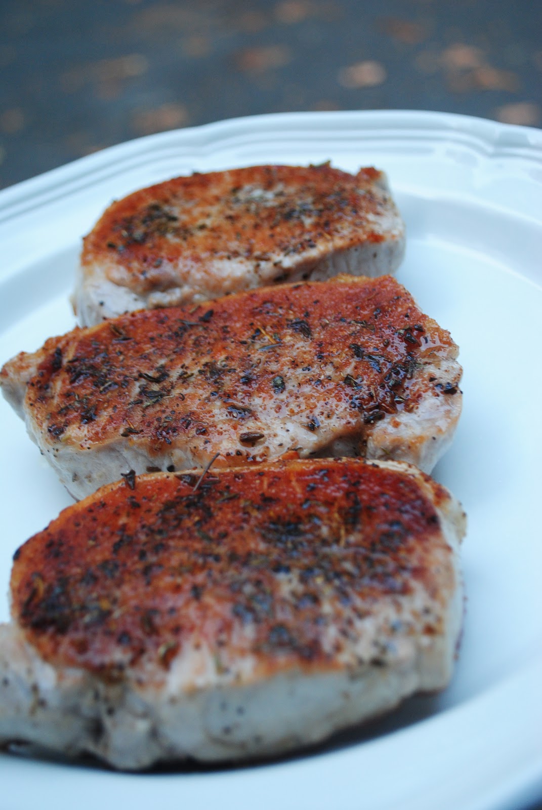 Week Night Yum Yum Herb de Provence Pork Chops The Enchanted Spoon
