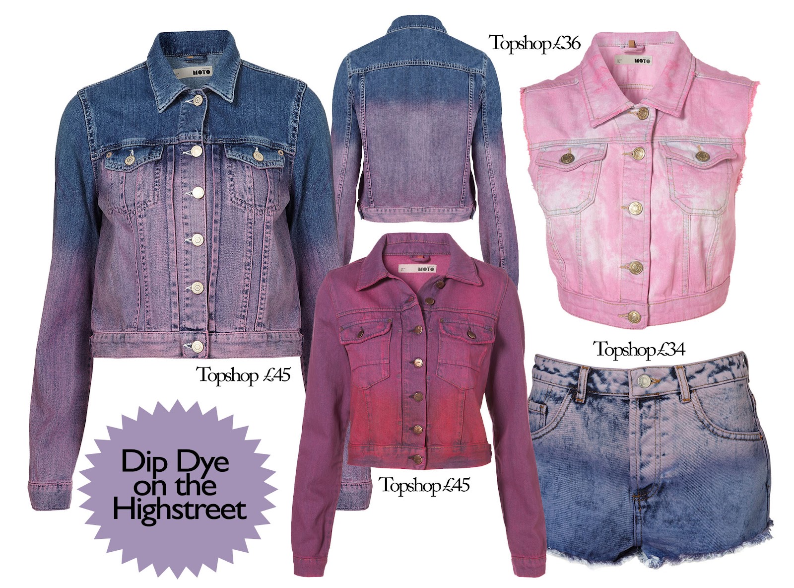 Dip Dye Ombre Denim Jacket DIY Hello Gwen