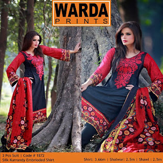 Warda Prints Silk Kurrandy 2014-2015 Winter Vol-2-14