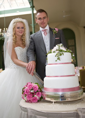 Cutting the cake Wynyard Hall wedding Cutting the wedding cake Wynyard Hall