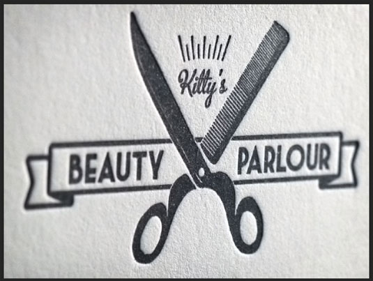 Designs of Letterpress Printing Business Cards beauty parlor Designs of Letterpress Printing Business Cards beauty parlor