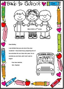 back to school letter from teacher