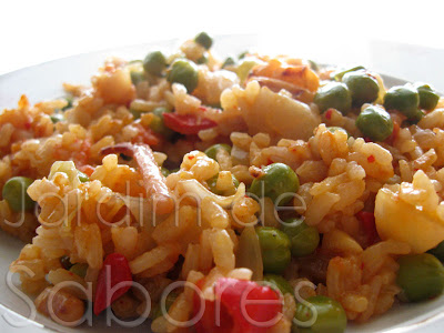 Arroz com Tentáculos de Lulas