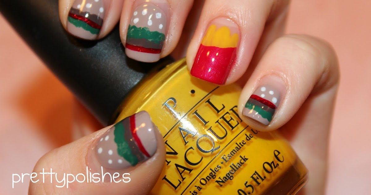 prettypolishes burger & fries