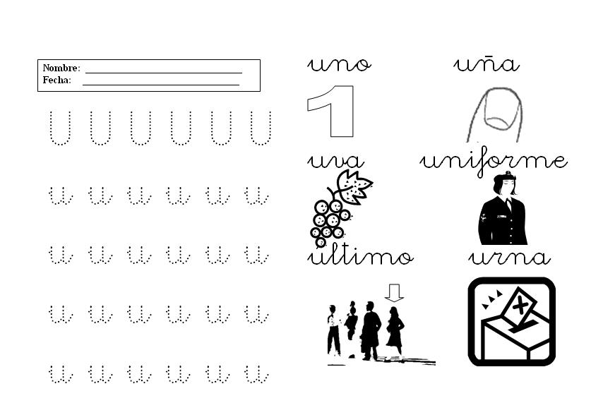 Letras U