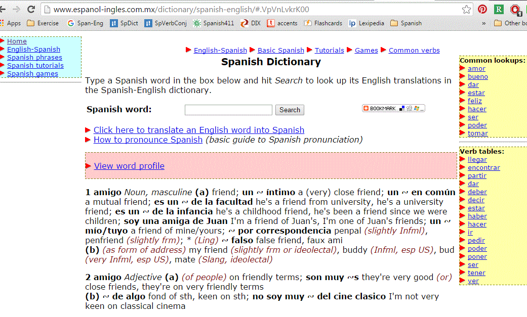 YKnot Write Spanish Online Spanish Dictionaries