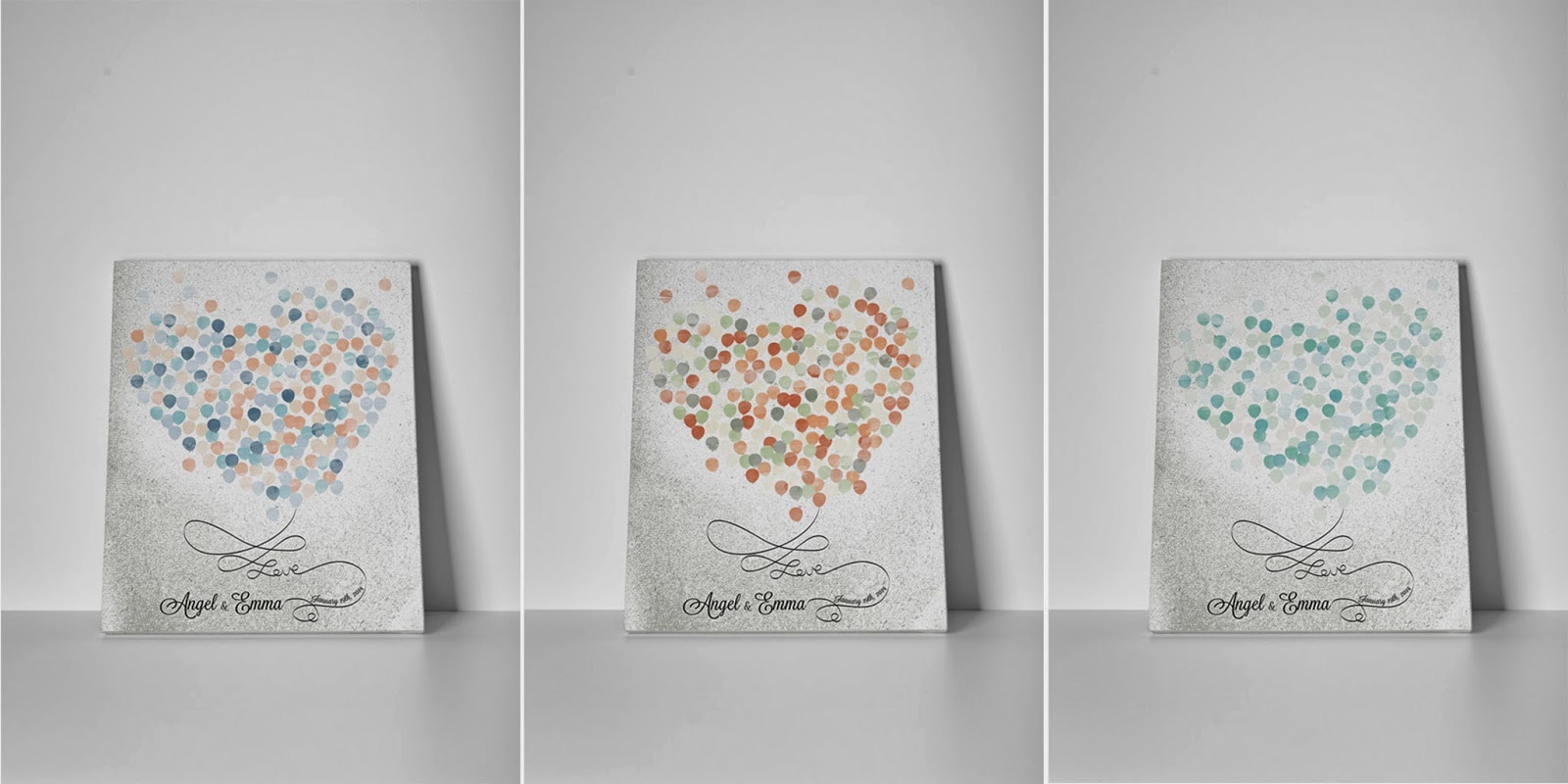 Lovalù: "c'è amore nell'aria" shabby wedding guestbook nuanced ...