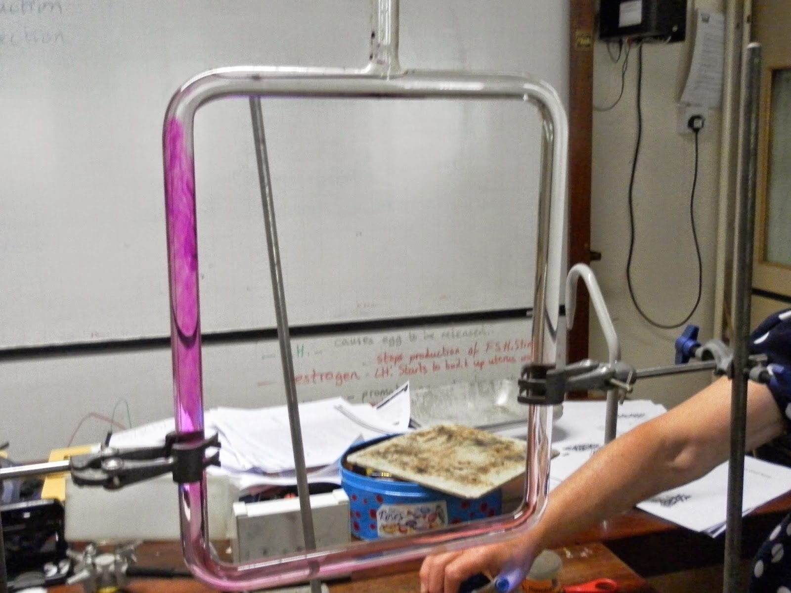 Teaching convection demonstration using convection tubing apparatus