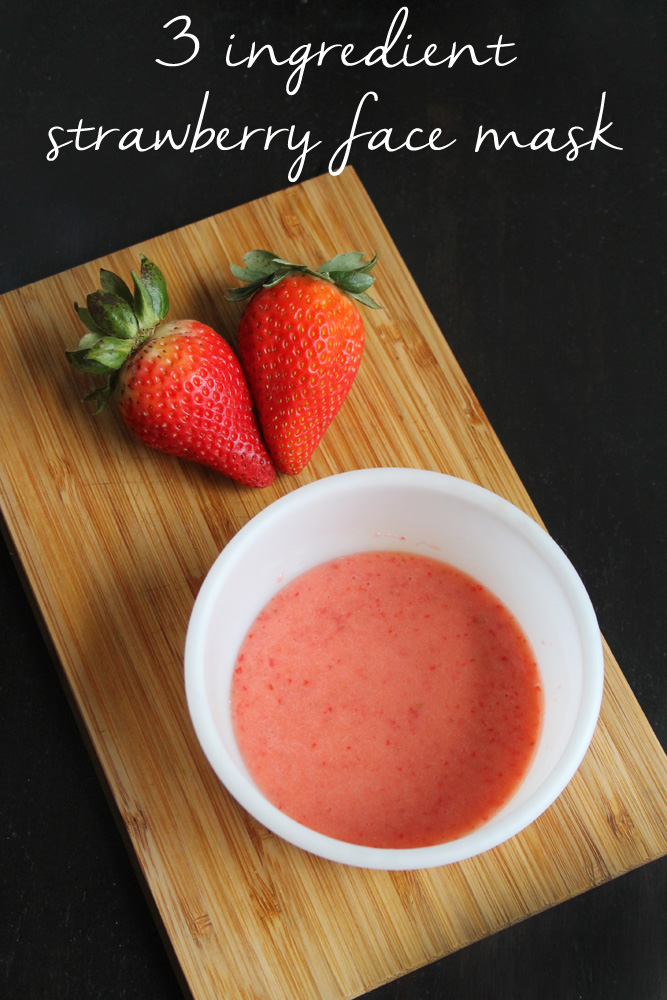 Now is magic DIY Easiest 3 Ingredient Strawberry Face Mask