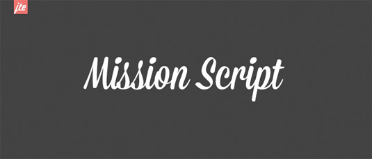 50 Font chữ tốt nhất cho Designer  Missionscript