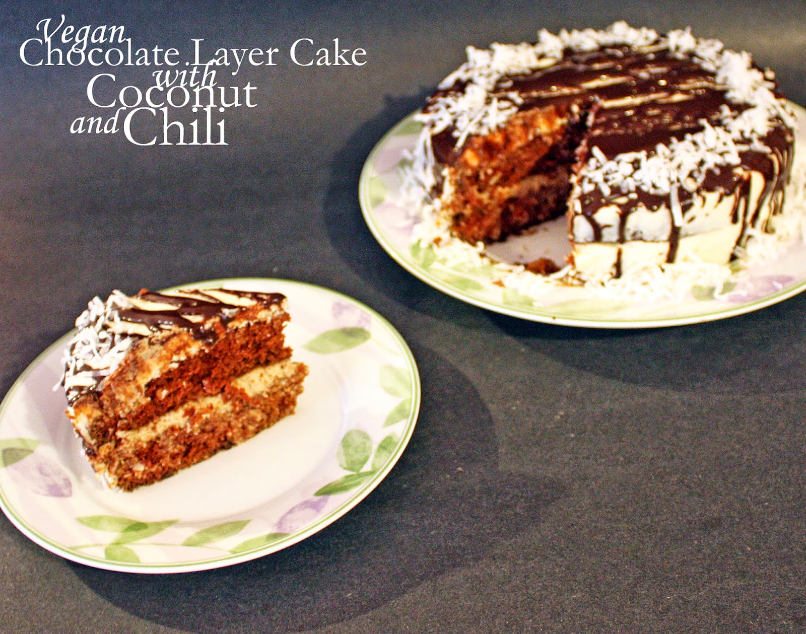 Vegan chocolate layer cake with chili and coconut How to Philosophize
