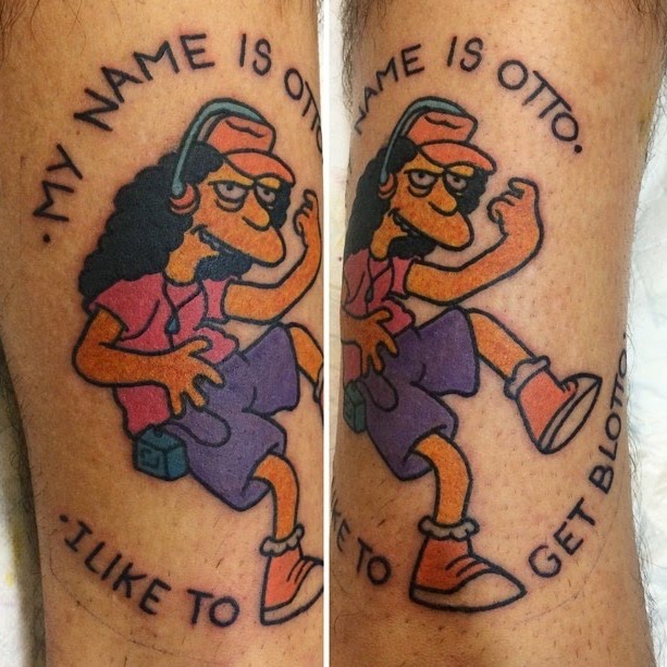 Just Rebellion 18 Amazing Simpsons Tattoos All By The Same