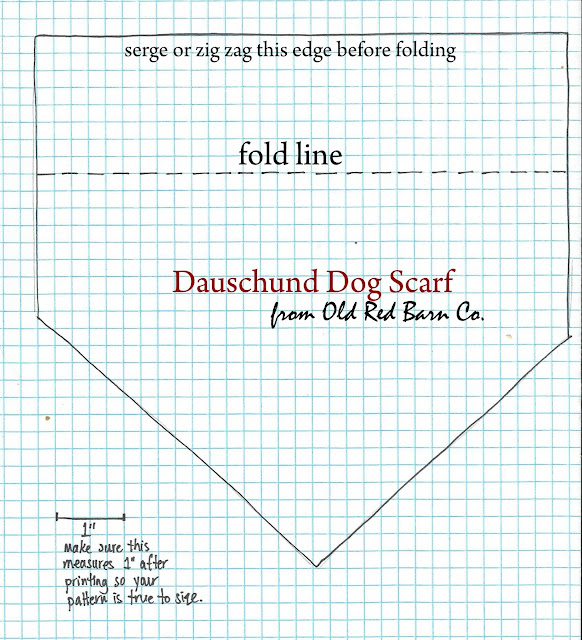 Old Red Barn Co. Free Pattern Dog Scarf