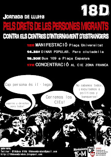 Cartell de la jornada pels drets de les persones migrants